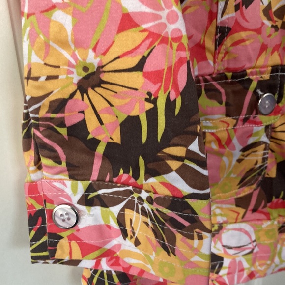 SPORTELLE💫 Women’s Floral Button-Up Stretch Jacket Blazer - Picture 7 of 12